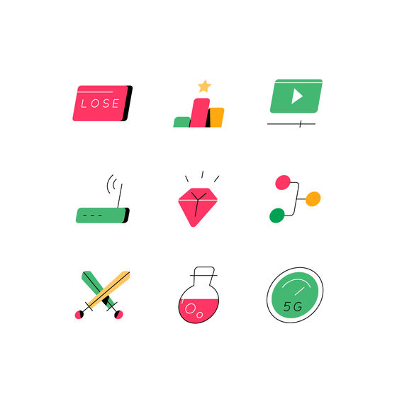 Online Gaming Icons Icons