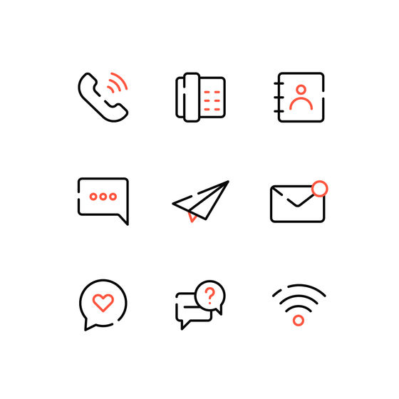 Communication Icon Set Animated Icons