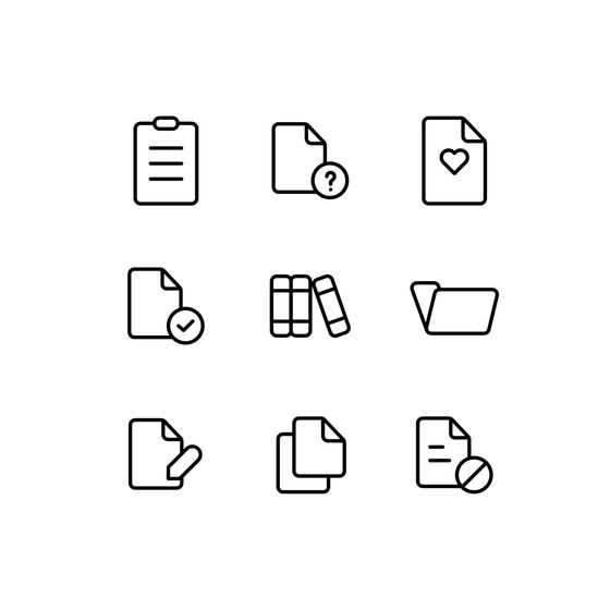 File and Folder Icons Animated Icons