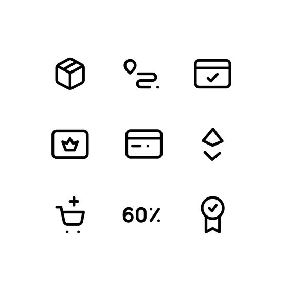 Ecommerce System Icons Icons