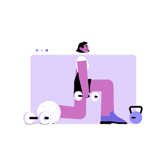 Gym and Fitness Illustrations Animated Illustrations