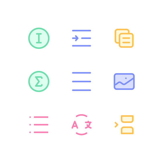 Content System Icons Icons