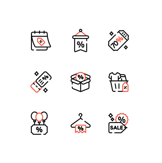 Black Friday Icons Icons