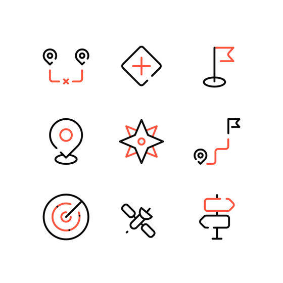 Map Navigation Icons Icons