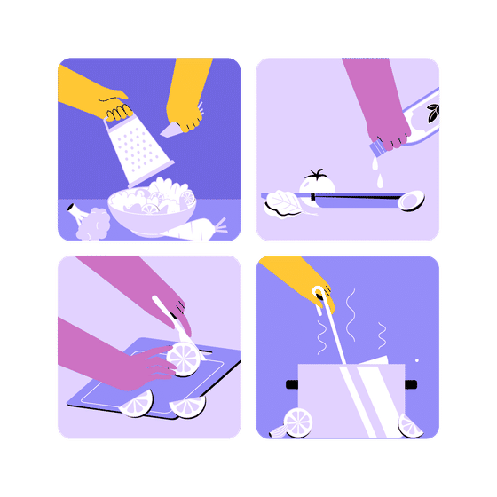 Cooking Illustrations Animated Illustrations