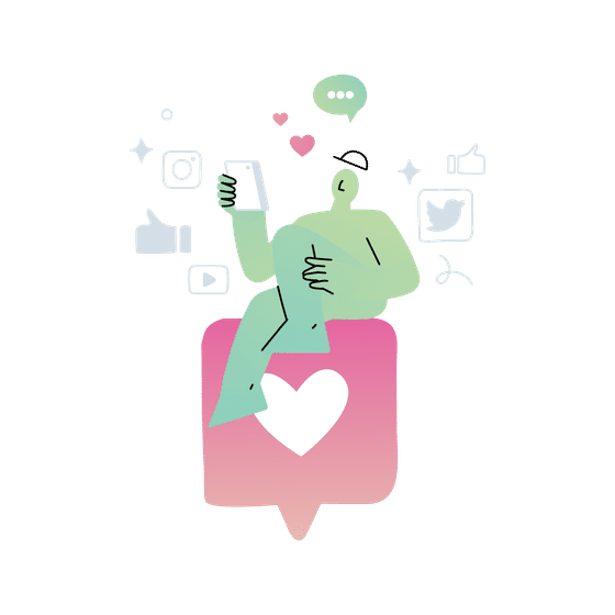 Creative Social Media Illustrations Animated Illustrations
