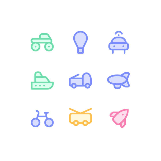 Transport System Icons Icons
