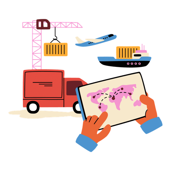 Delivery and Shipping Illustrations Illustrations
