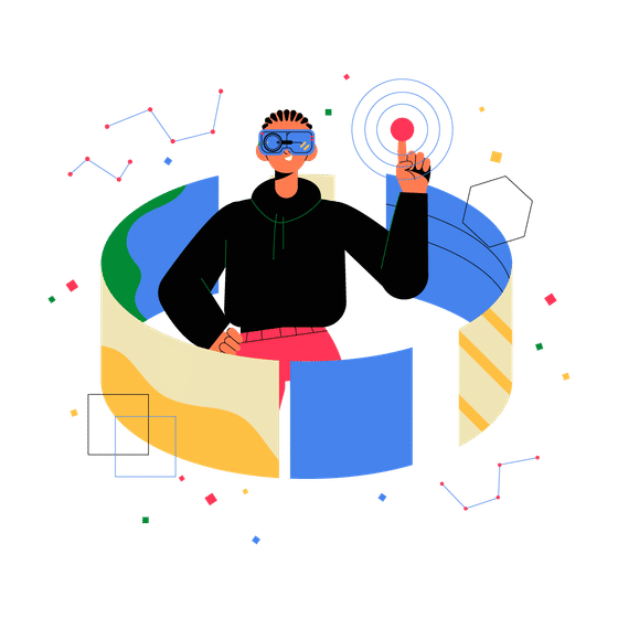 VR Technology Illustrations Animated Illustrations
