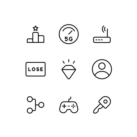 Online Gaming Icons Icons