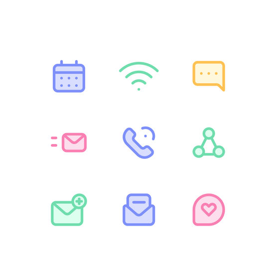 Communication System Icons Icons