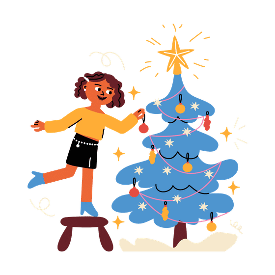 Christmas-Themed Illustrations Animated Illustrations