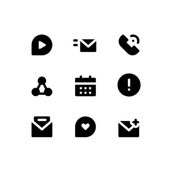 Communication System Icons Animated Icons