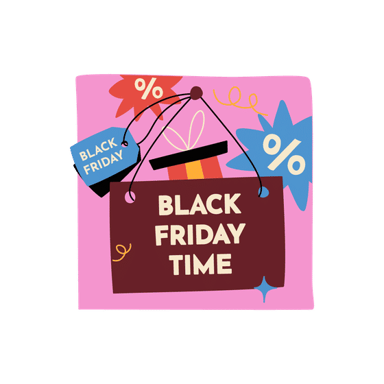 Black Friday Promotions Illustrations Animated Illustrations