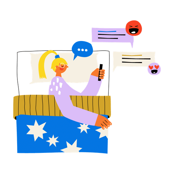 Messaging & Connectivity Illustrations Animated Illustrations