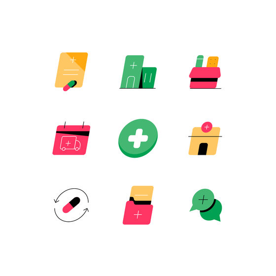 Medical Ecommerce Icons Icons