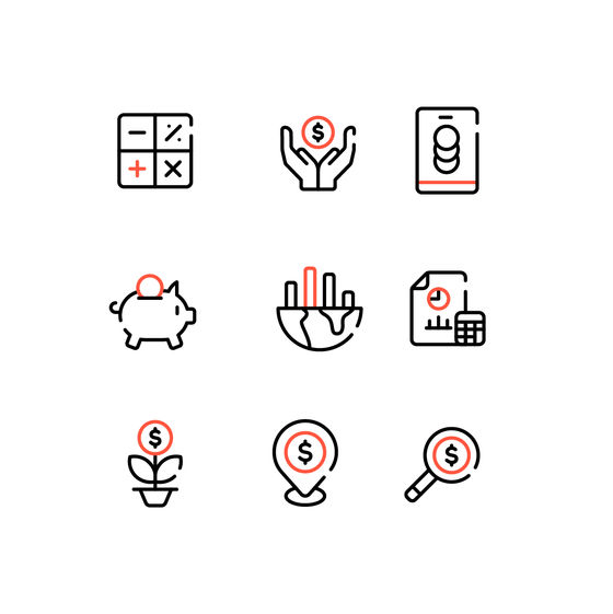 Accounting and Finance Icons Icons