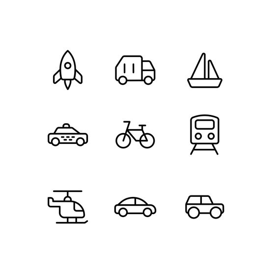 Transports Icons Animated Icons