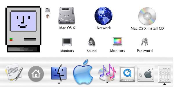 3D reflective dock icons