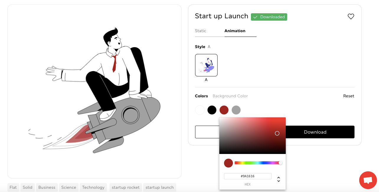 Start-Up Launch illustration