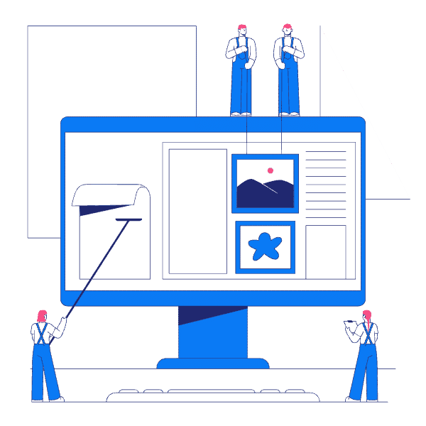 home page hero section