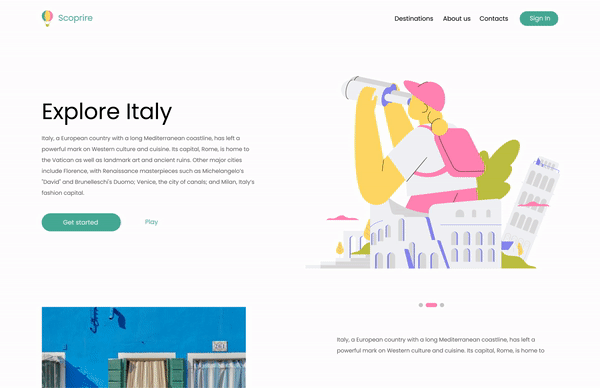 hero lottie animation