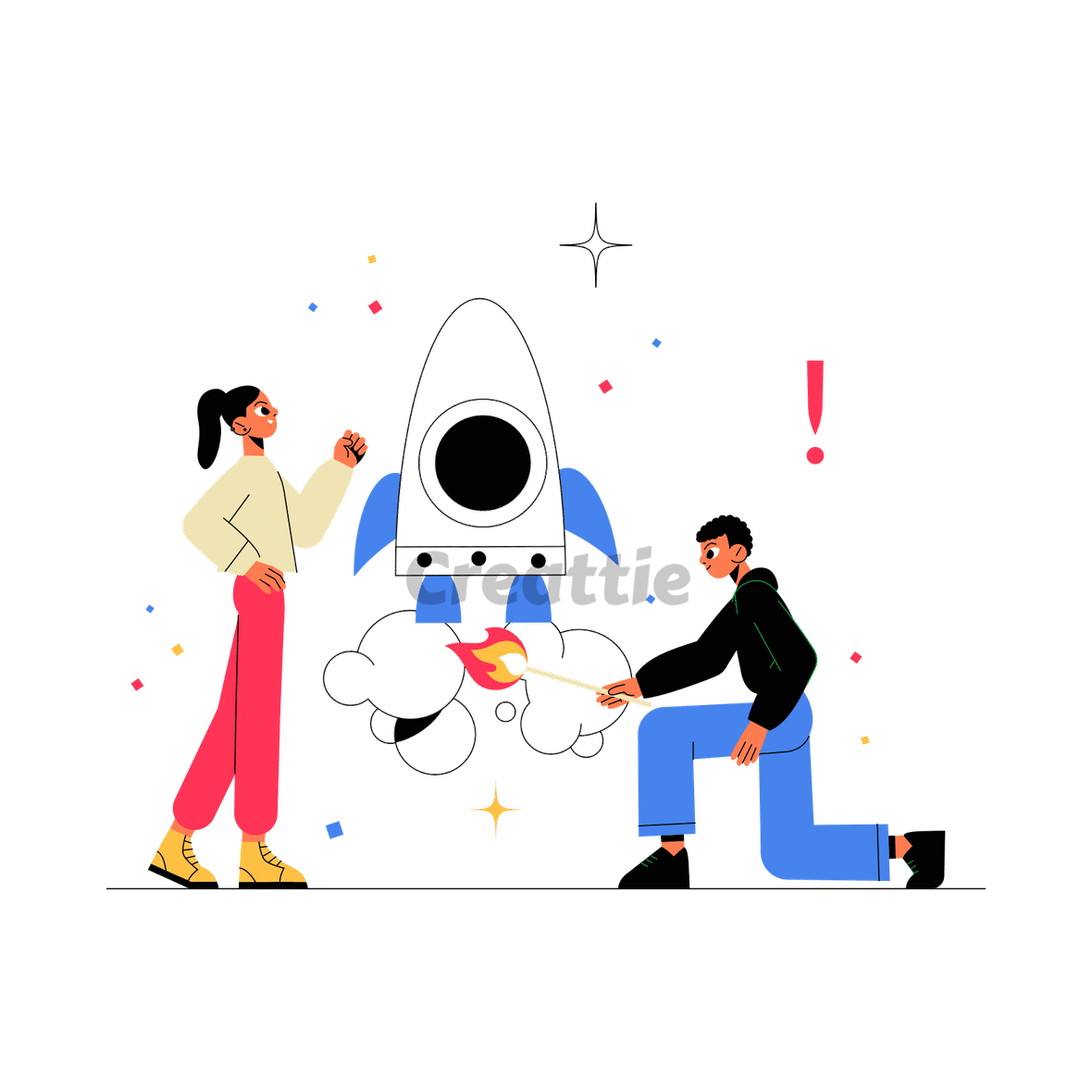Download Team Project Launch animation in Lottie JSON