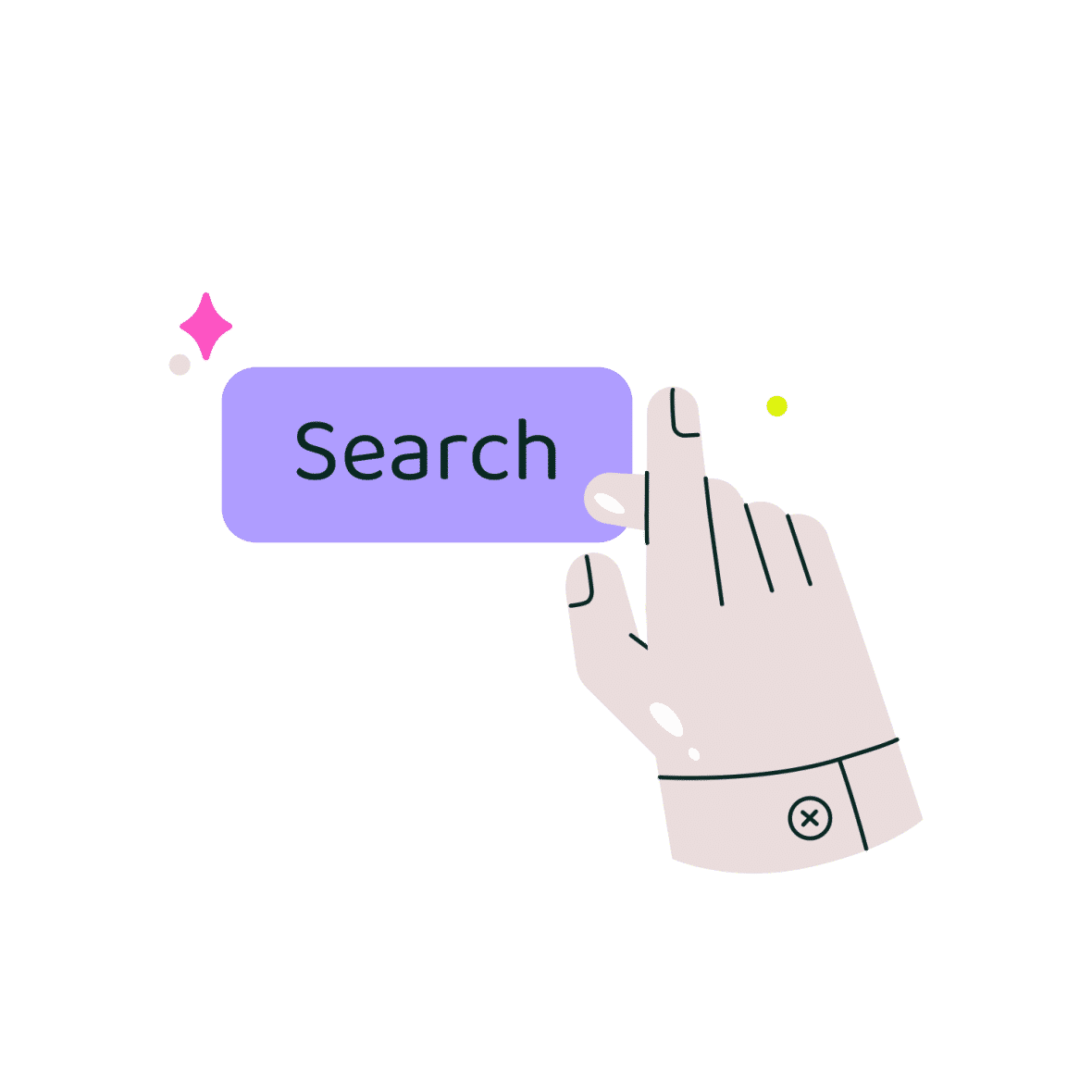 Download Search Button animation in Lottie JSON