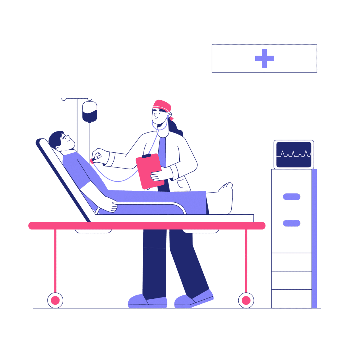 Download Medical Examination animation in Lottie JSON