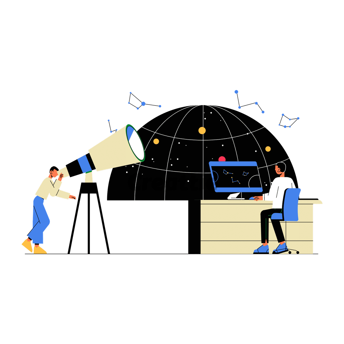 Download Astronomy animation in Lottie JSON