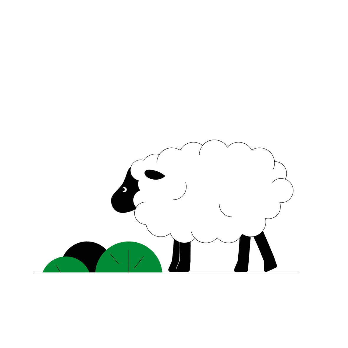Download Sheep animation in Lottie JSON