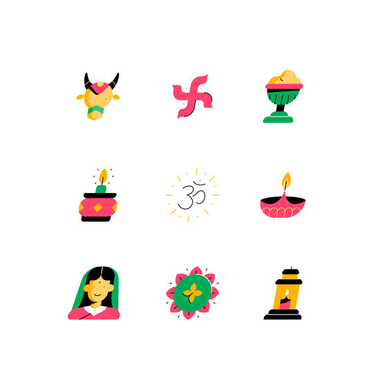 Diwali Icons Icons