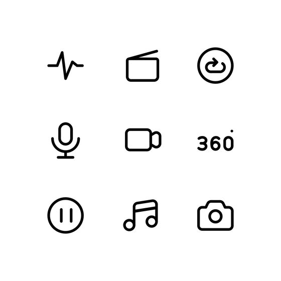 Audio And Video System Icons Icons