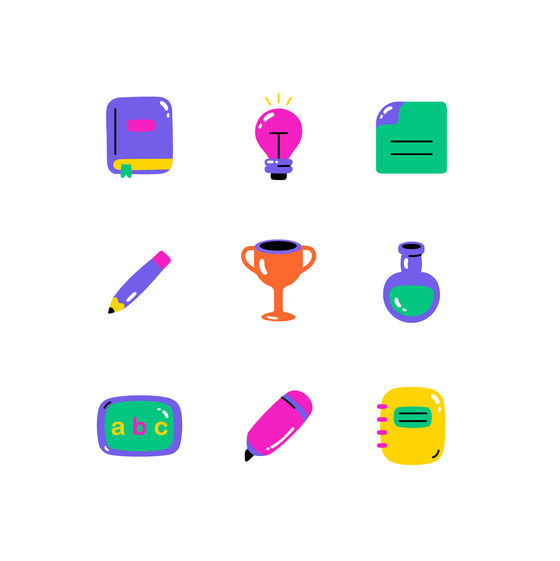 Education Icon Collection Icons