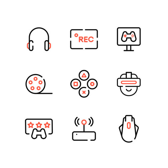 Social Live Stream Icons Animated Icons