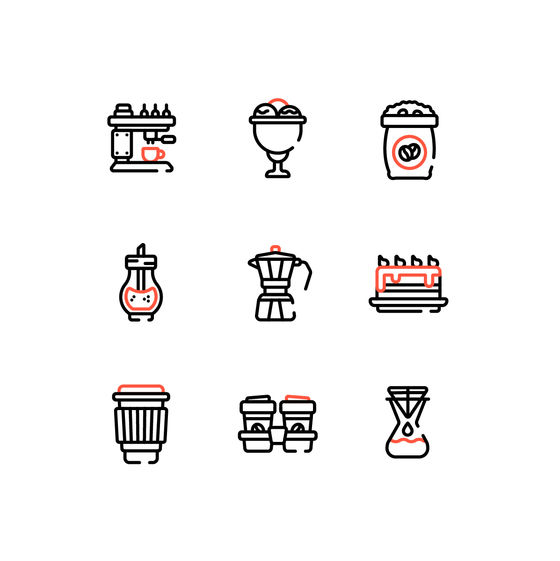 Coffee Shop Icons Icons