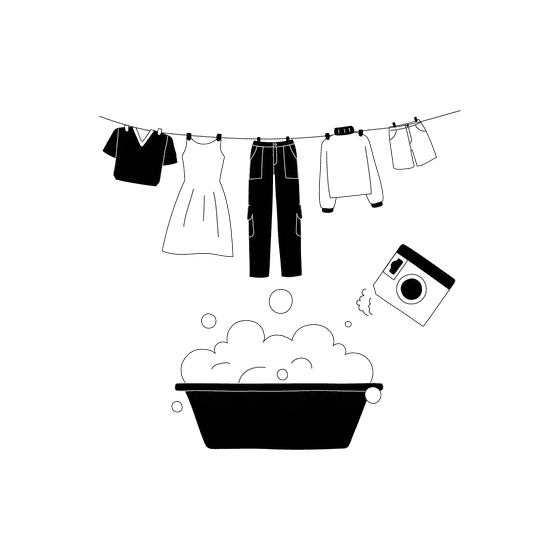 Dry Cleaning & Laundry Services Illustrations Illustrations