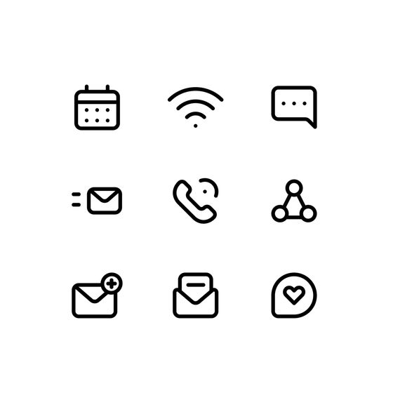 Communication System Icons Animated Icons
