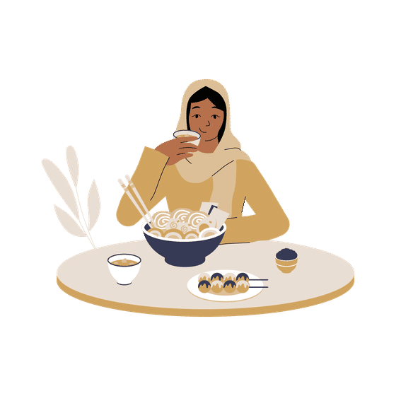 Gourmet Food and Restaurant Illustrations Illustrations