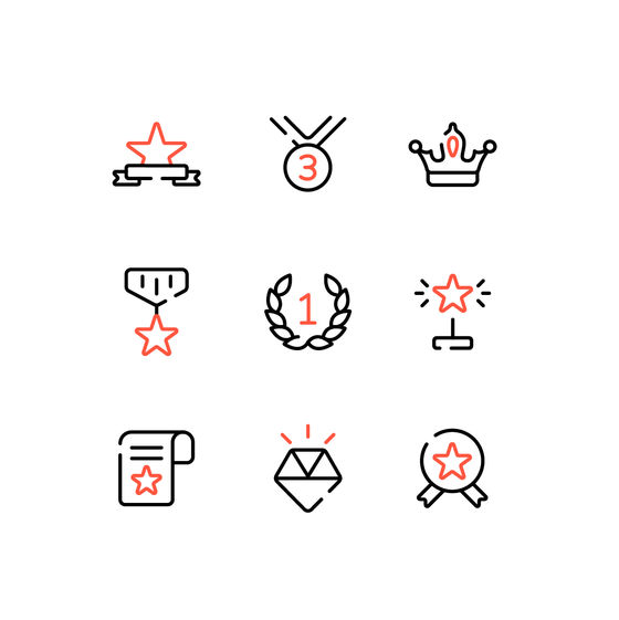 Reward and Badge Icons Icons