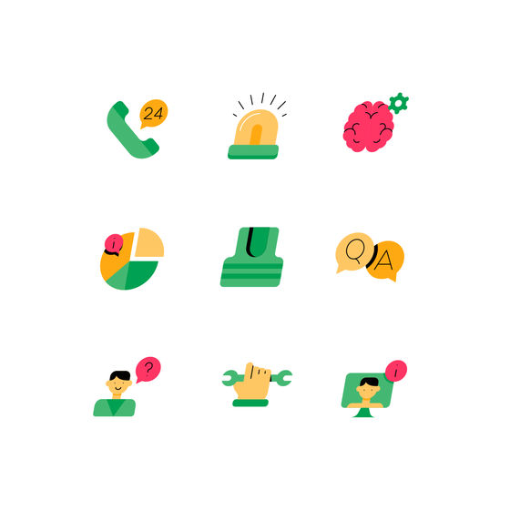 Help and Support Icons Icons