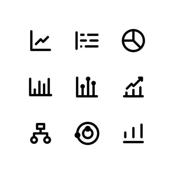 Statistics Icons Icons