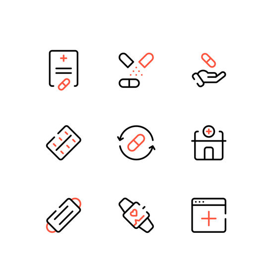Medical Ecommerce Icons Icons