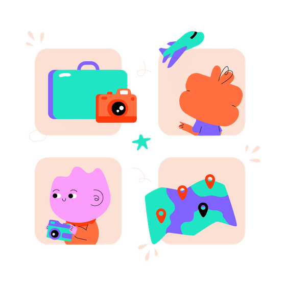 Traveling and Exploration Illustrations Illustrations