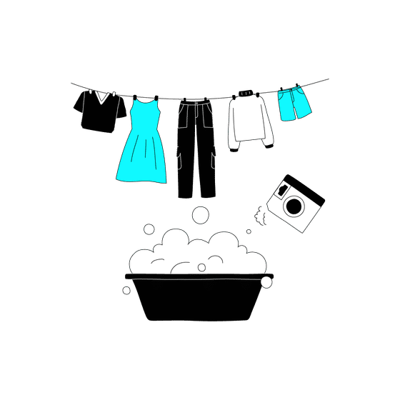 Dry Cleaning & Laundry Services Illustrations Illustrations