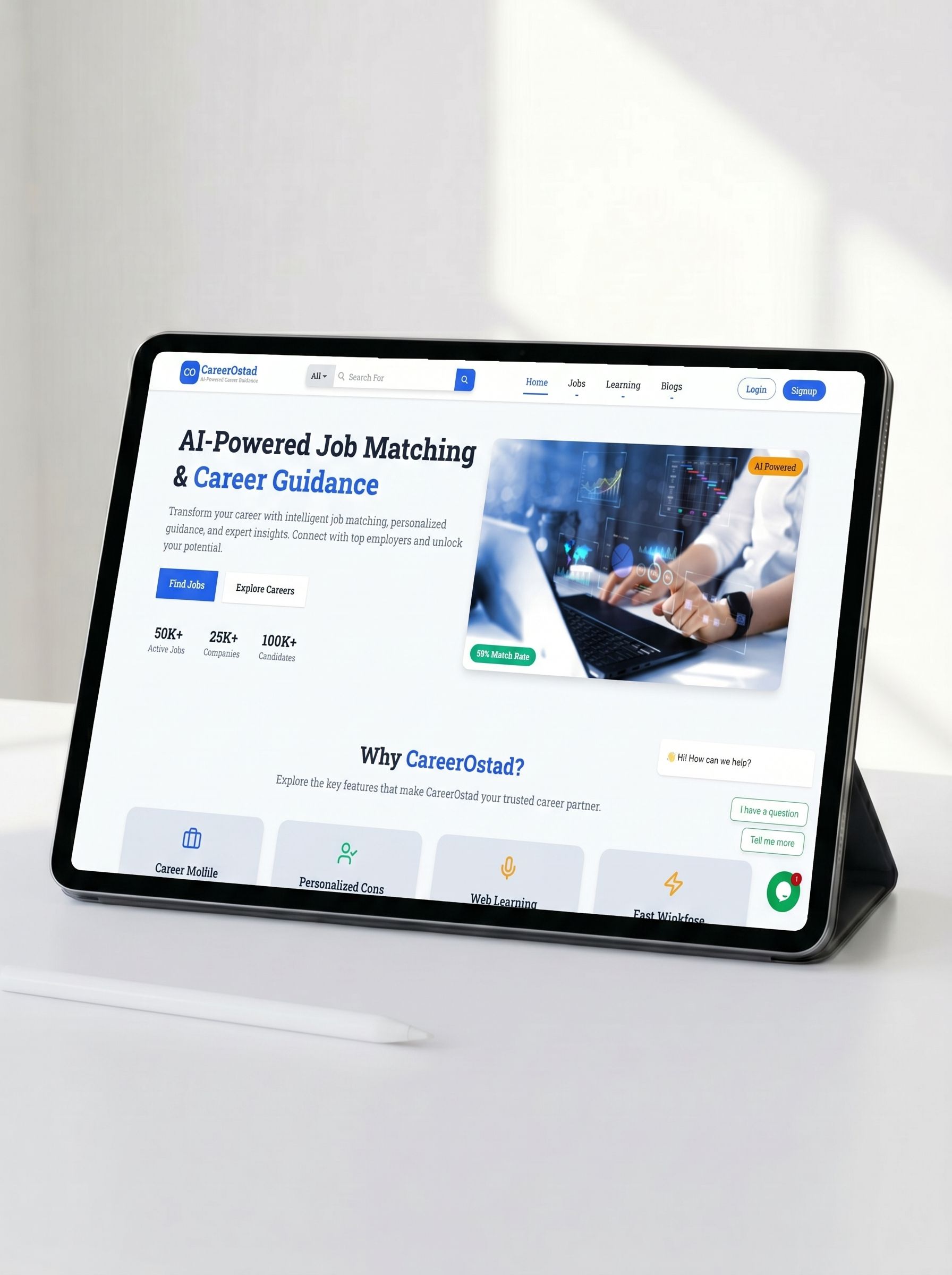 CareerOstad Dashboard Overview