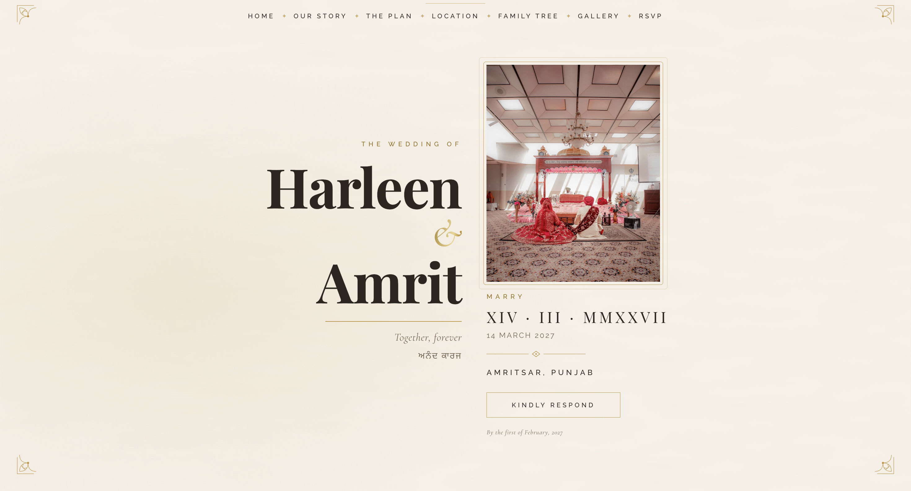 Traditional Wedding Invitation Website
