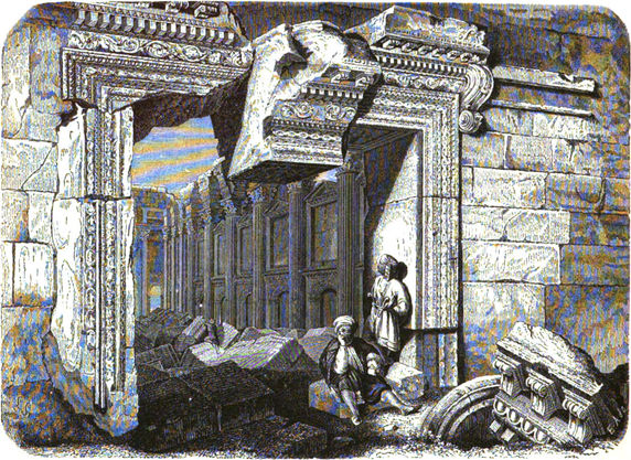 Abb. 1: Ruinen des Sonnentempels in Baalbek