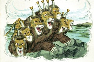 Bibel Illustrationen - Offenbarung 13