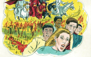 Bibel Illustrationen - Offenbarung 9